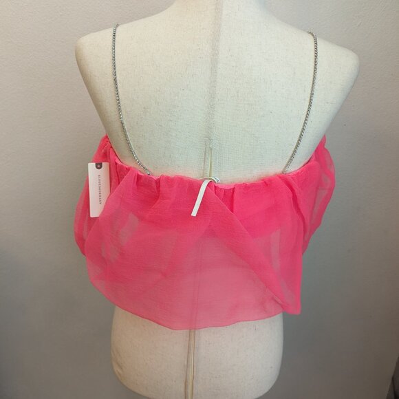 Anthropologie Maeve Diamond-Strap Crop Top - Picture 7 of 10